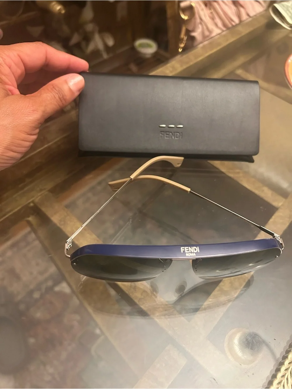 Fendi Sunglasses w/Leather Fendi Case - New!